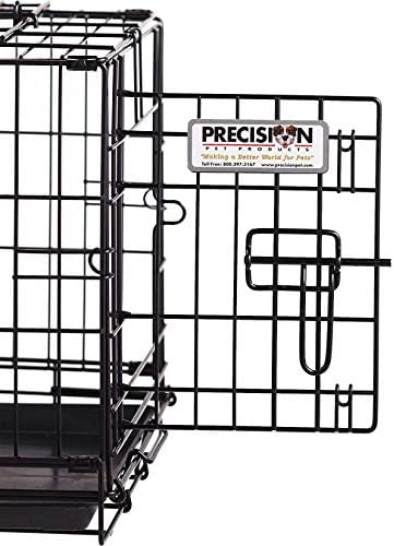 Precision Pet Products Two Door Great Crate Wire Dog Crate, 30 Inch, For Pets 30-50 lbs