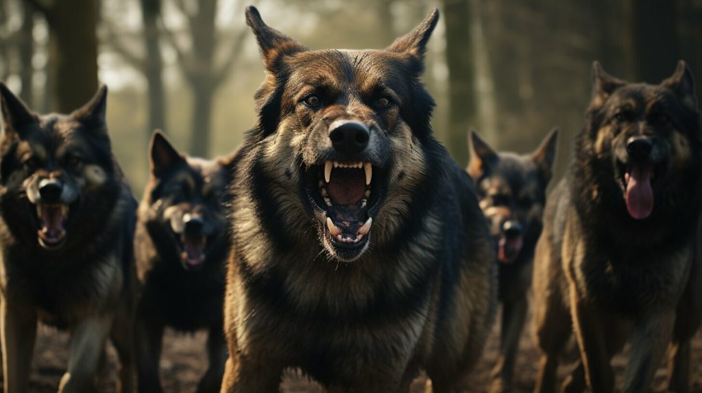 german shepherds and dog aggression image