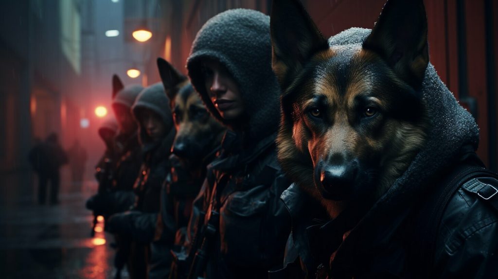 german shepherds as crime-fighting dogs
