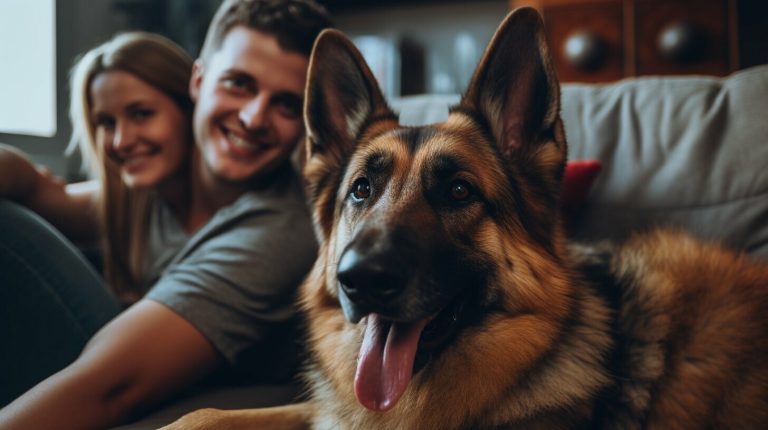 german shepherds as family pets