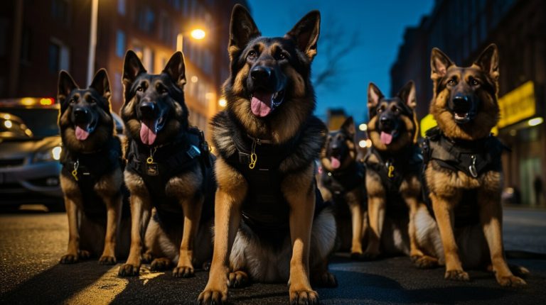 german shepherds used as police dogs