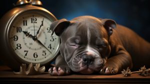 how long do american bully puppies sleep