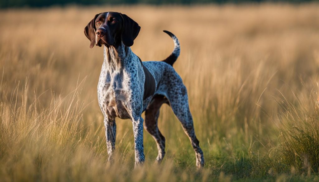 german shorthaired pointer long tail