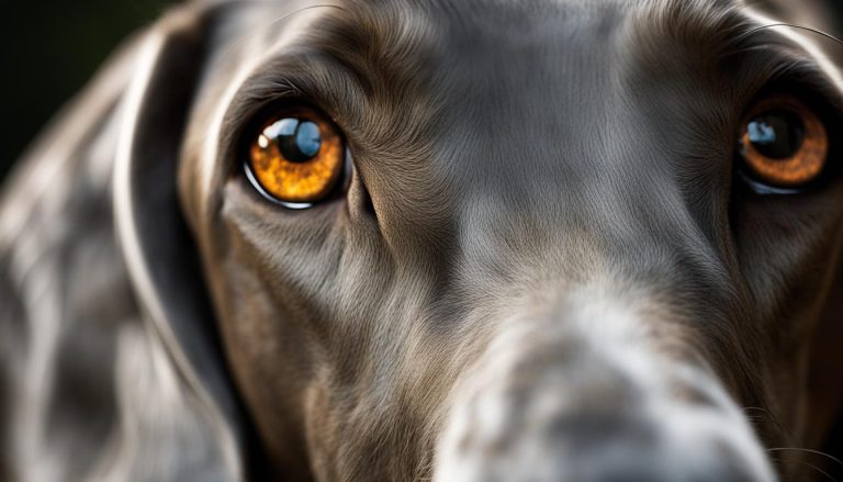 weimaraner eyes