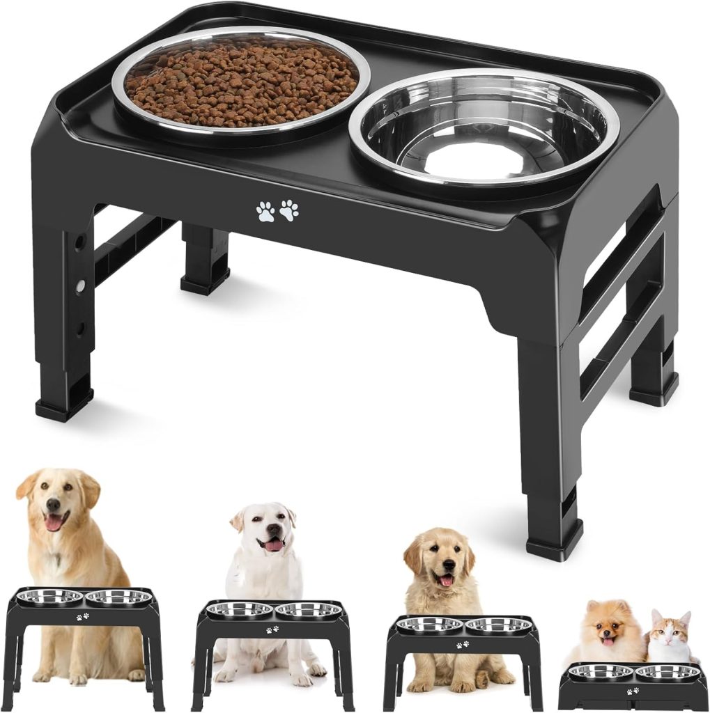 Elevate Your Dog's Dining: The Adjustable Dog Bowl Stand Review!