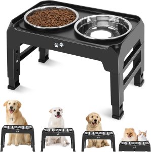 Elevate Your Dog's Dining: The Adjustable Dog Bowl Stand Review!