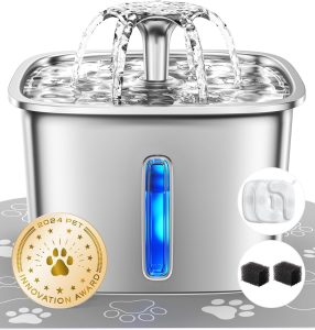 Refreshing Hydration: Veken Stainless Steel Cat Water Fountain Review