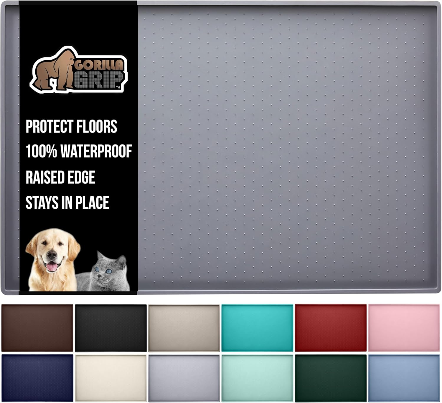 Keep Your Floors Spill-Free: GORILLA GRIP 100% Waterproof Pet Feeding Mat Review