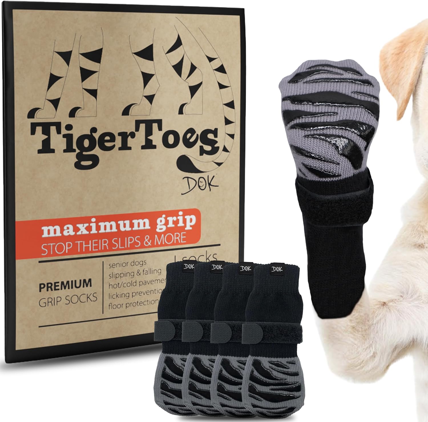 Keep Your Pup Safe: DOK TigerToes Non-Slip Dog Socks Review