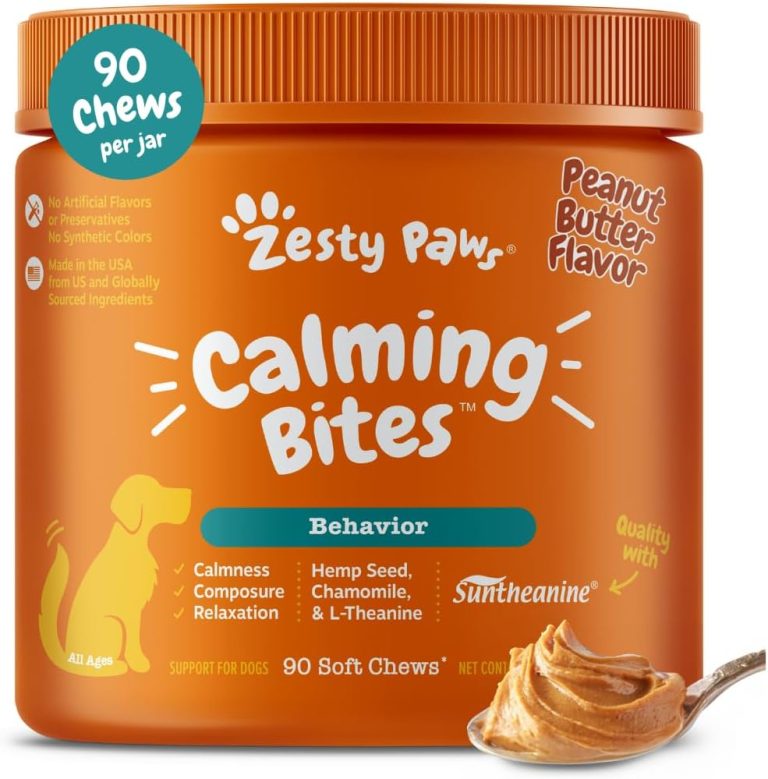 Soothe Your Pup: Zesty Paws Calming Chews for Stress & Separation Anxiety