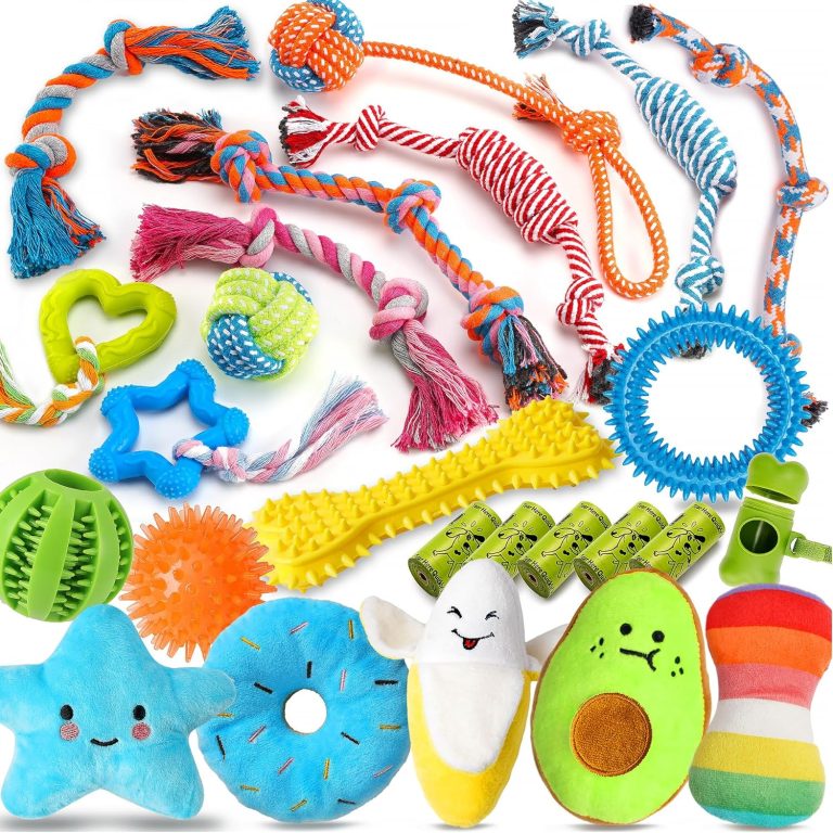 Unleash Fun: Review of Zeaxuie 25 Pack Luxury Dog Chew Toys for Happy, Healthy Pups!