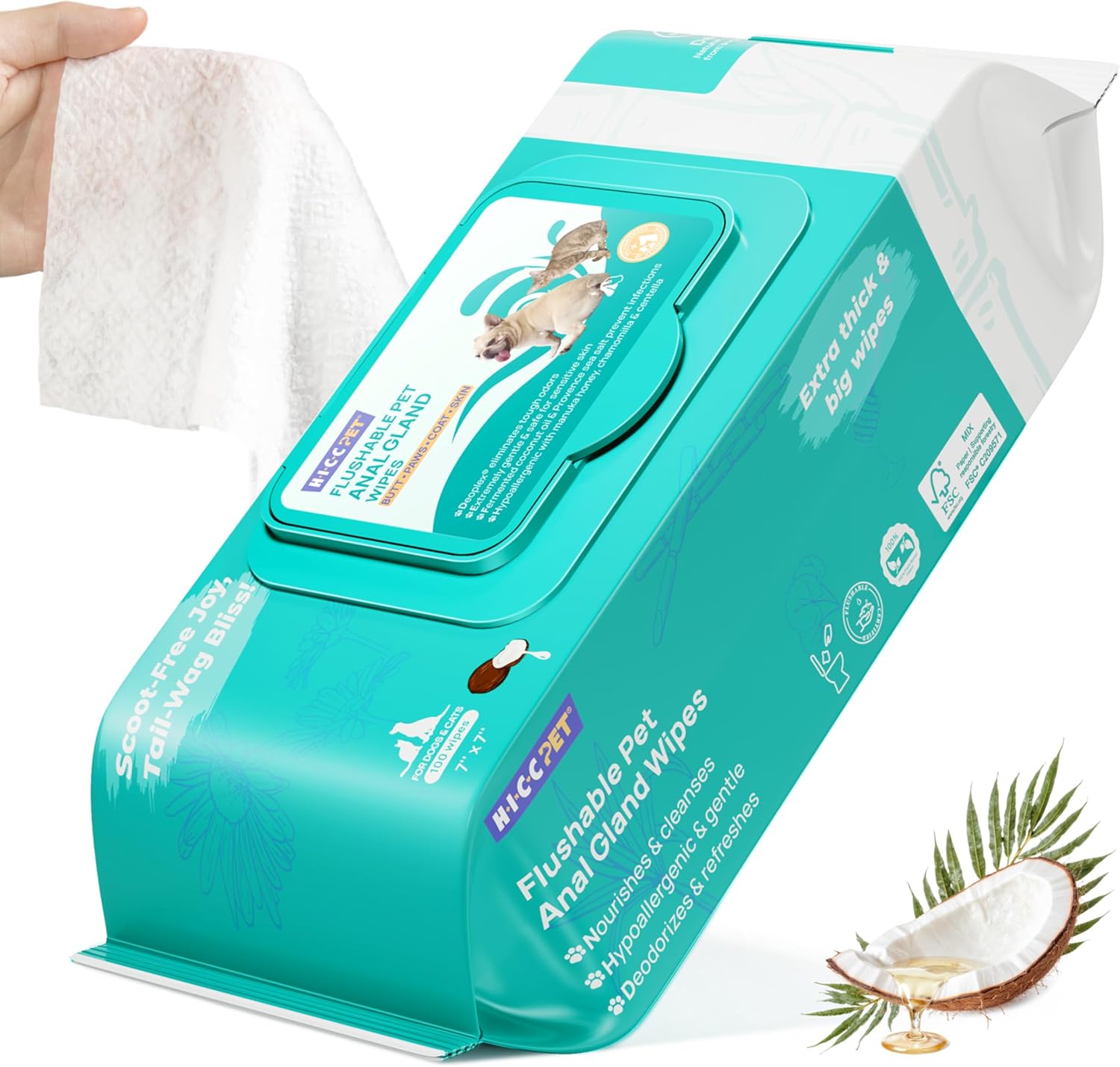 HICC Pet Wipes: The Ultimate Solution for Clean and Happy Paws and Bottoms!