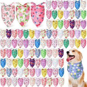 Paw-sitive Vibes: 200 Floral Spring Bandanas for Every Pup!