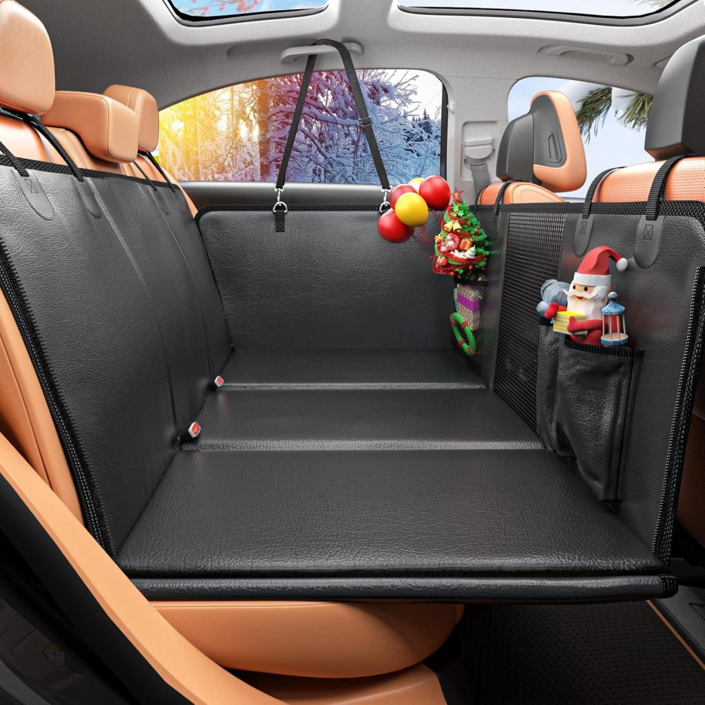 Ultimate Dog Travel Solution: Review of the Back Seat Extender and PU Leather Car Seat Cover!