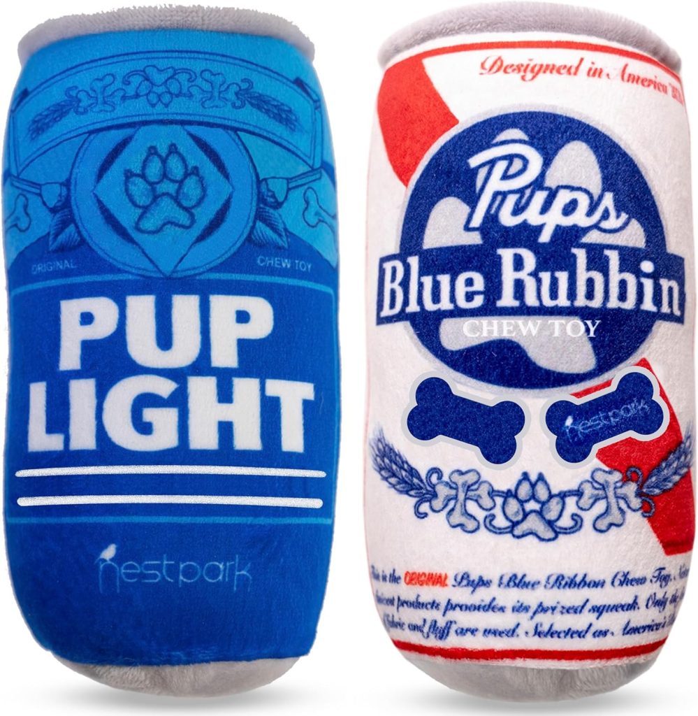 Giggles for Pooches: Explore the Funny Plush Squeaky Beer Dog Toys!