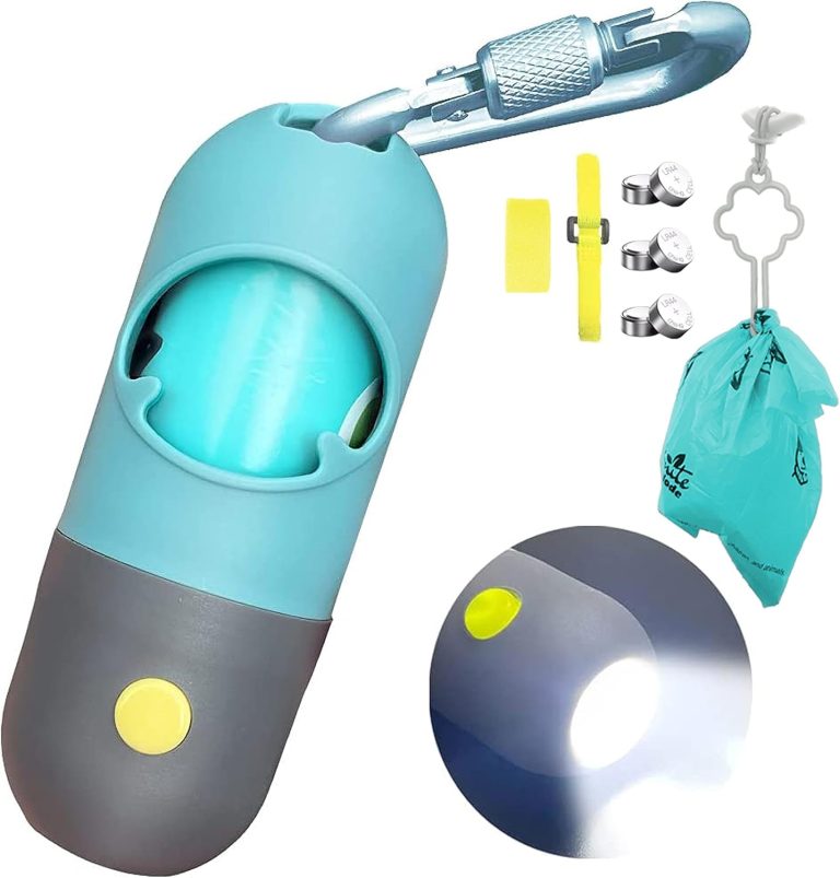 Illuminate Your Walks: Review of the Cystal Blue Dog Poop Bag Dispenser with LED Flashlight