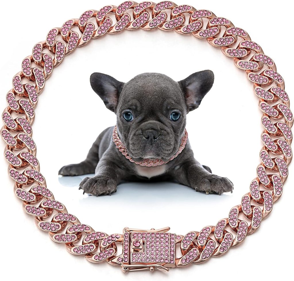 Elegant & Durable: LEIFIDE Rose Gold Dog Chain Collar Review