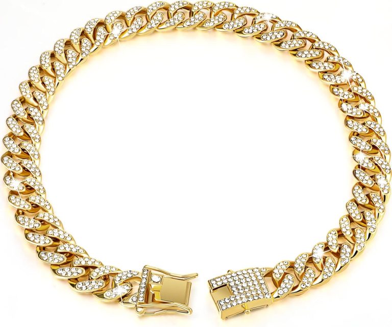 Stylish and Secure: Tallew Dog Chain Diamond Collar Review for All Pets