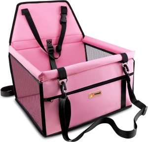 Travel Safe: Petbobi's Portable Car Booster Seat for Dogs & Cats