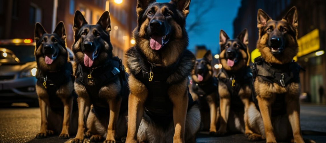 german shepherds used as police dogs
